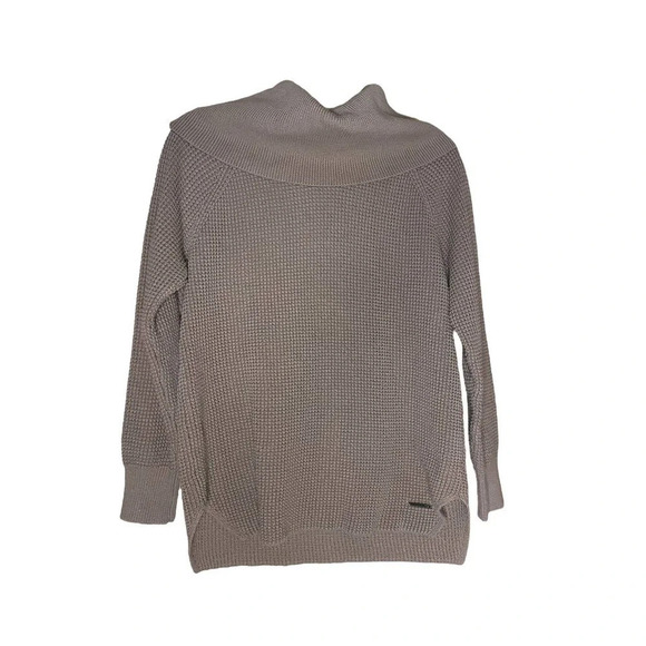 MICHAEL Michael Kors Camel Knit Sweater with Large Cowl Neck Size Small - Picture 3 of 12